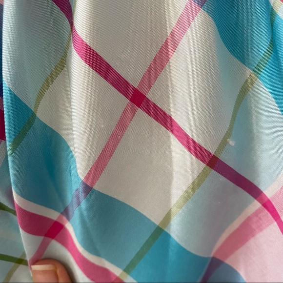 HARTSTRINGS 100% SILK CHECKERED SKIRT - Picture 13 of 13